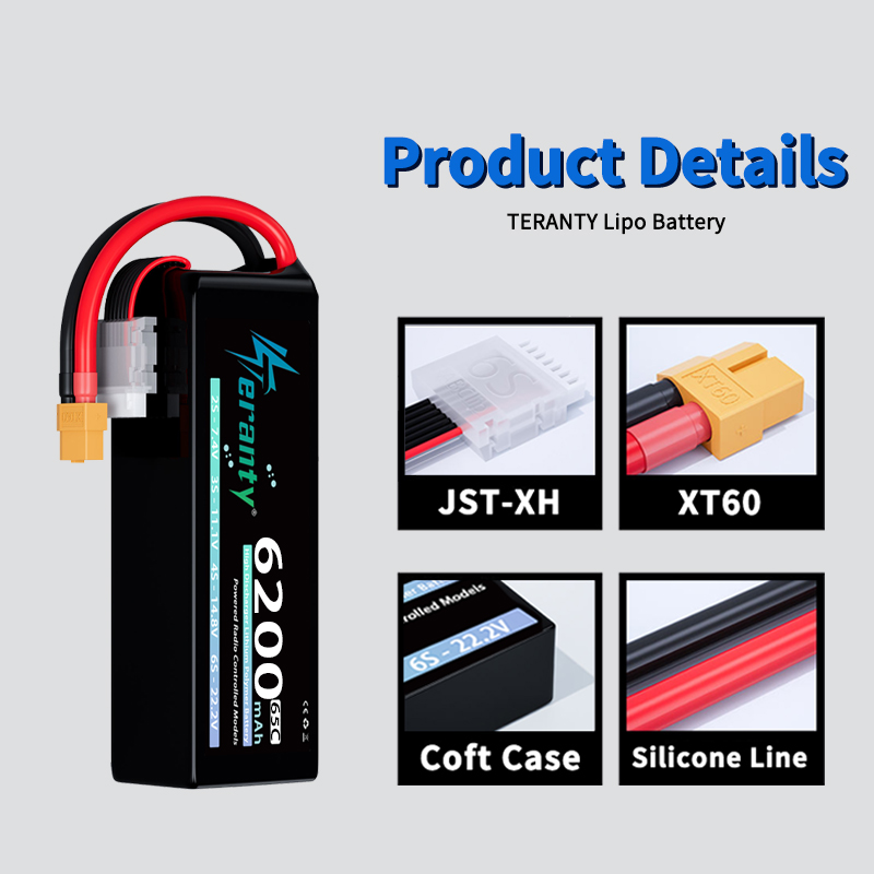 TERANTY 6S 6200mAh Lipo Batter - огляд і ціна Rc Hobby Land