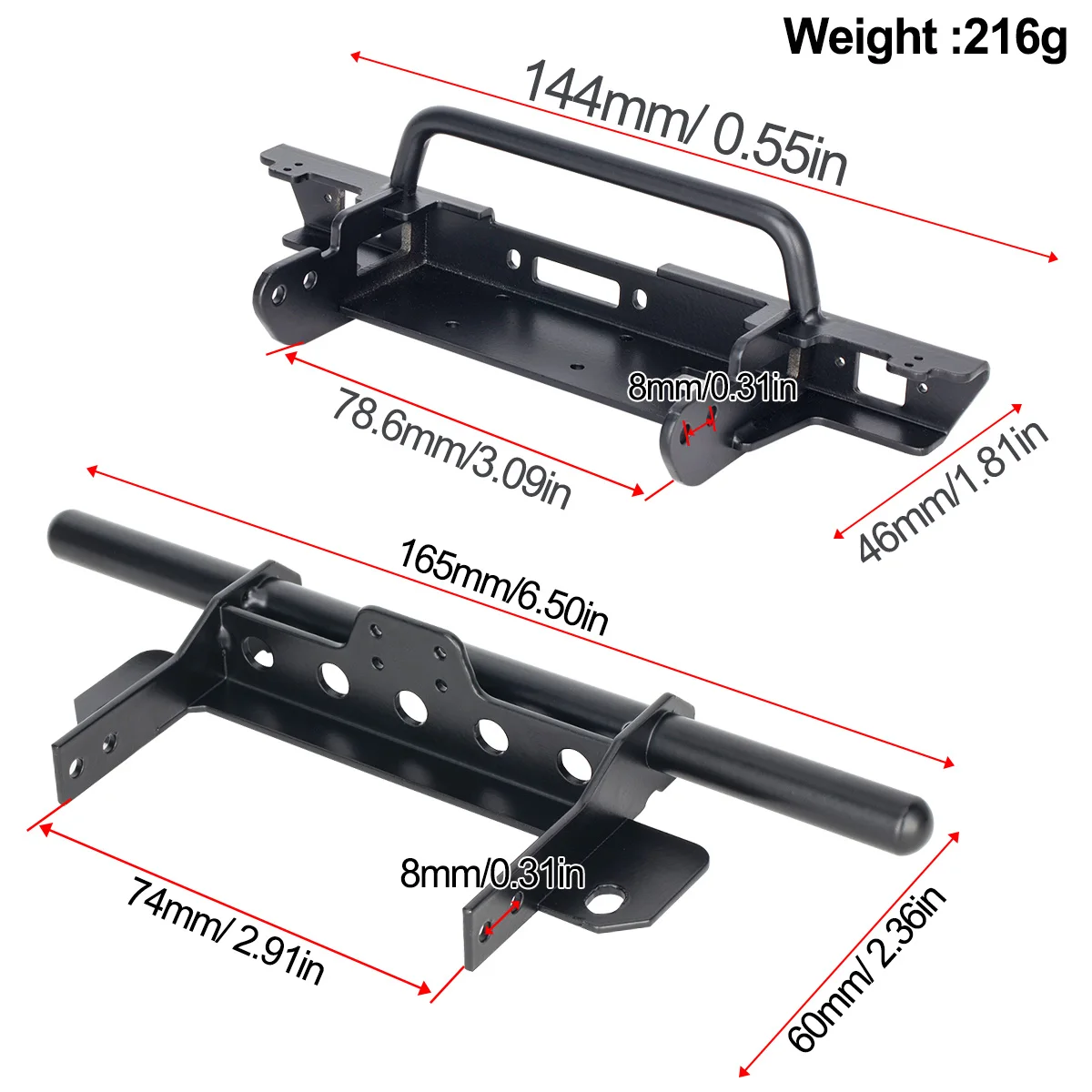 Metal Front Bumper for VP VS4- - огляд і ціна Rc Hobby Grade Truck
