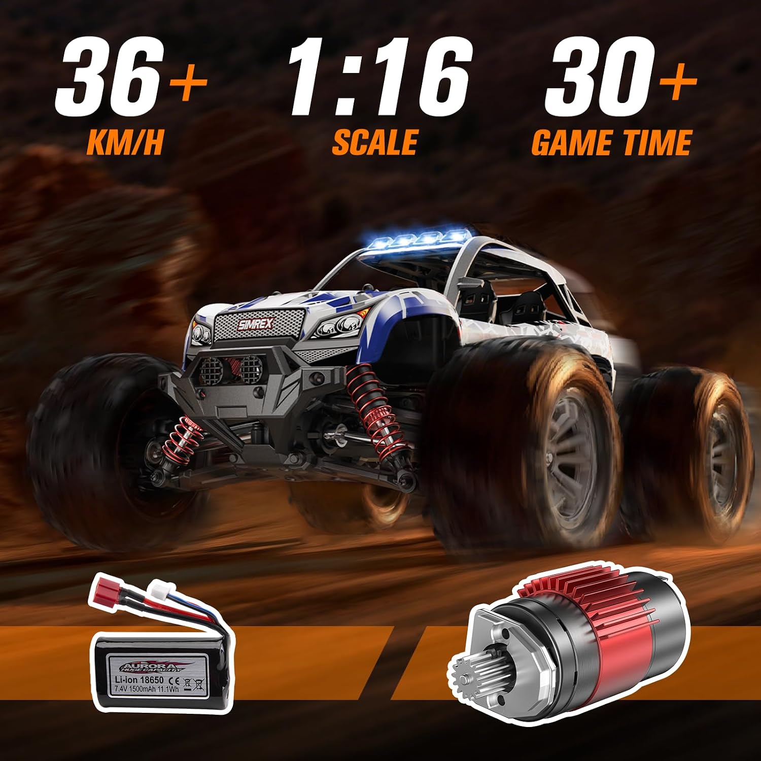 1/16 Hobby Grade RC Car, 36 KP - огляд і ціна Rc Hobby Grade Monster Truck
