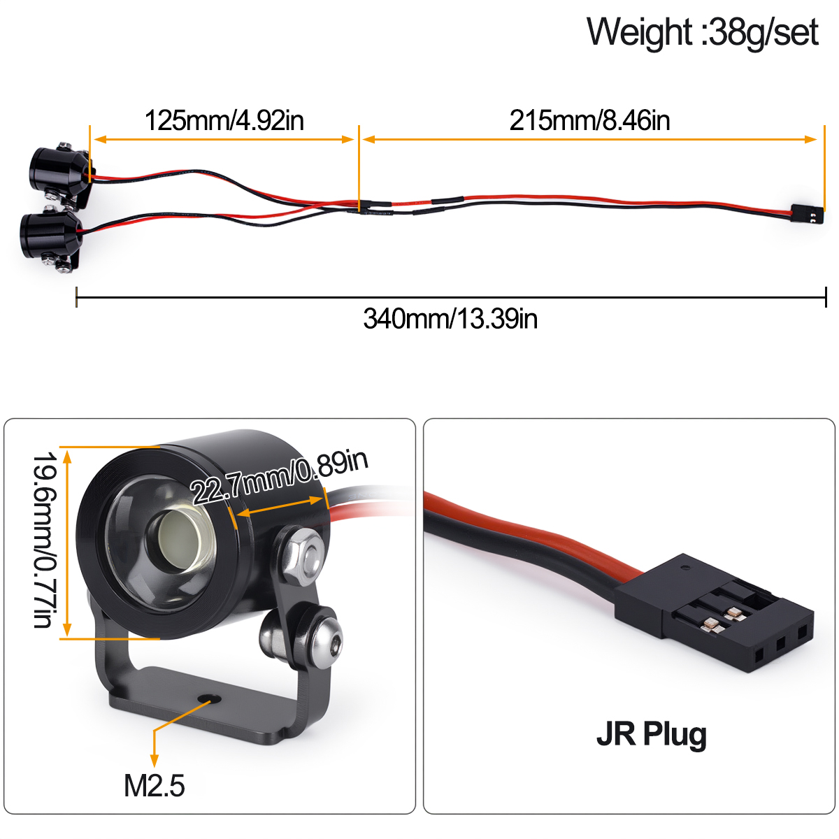RC Car LED Light Headlight Spo - огляд і ціна Rc Hobby Toucan