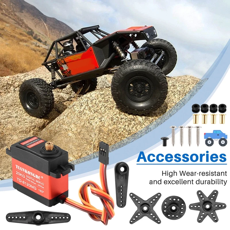 TD-8120MG Waterproof Metal Gea - огляд і ціна Rc Hobby Shops